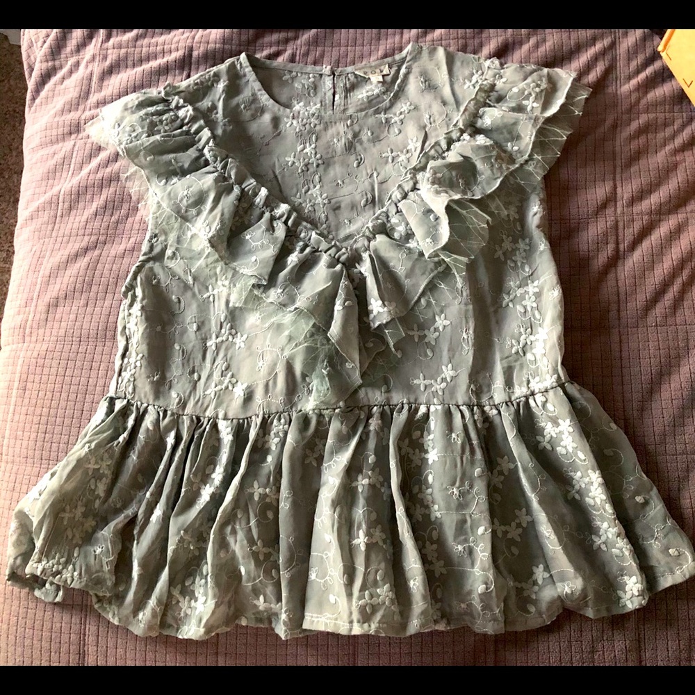 POL babydoll top M new design green